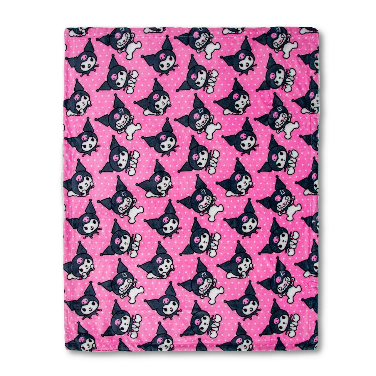 Sanrio Kuromi Silk-Touch Sherpa Throw Blanket | 50 x 60 Inches